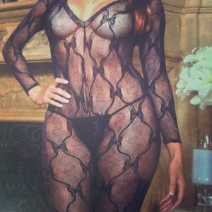 Black Lace Adult Jumpsuit